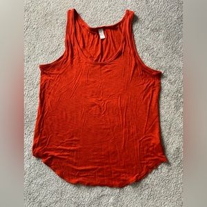 Old Navy Luxe Tank - Red/Orange, size large